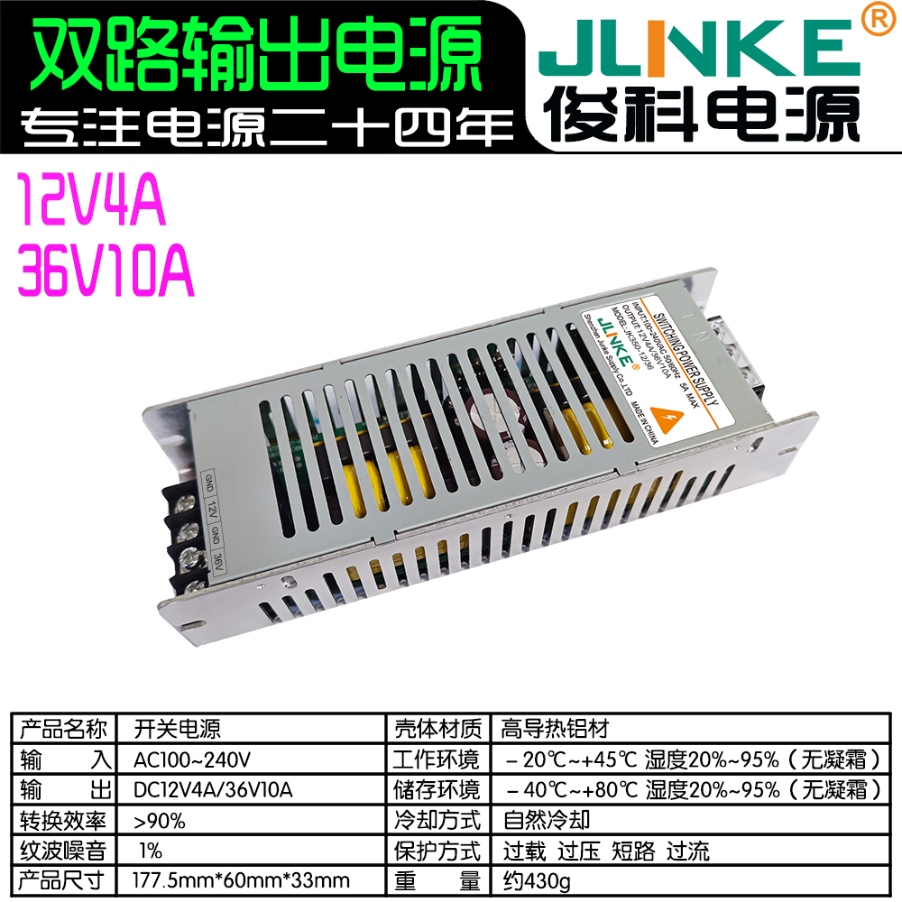 12V4A/36V10A